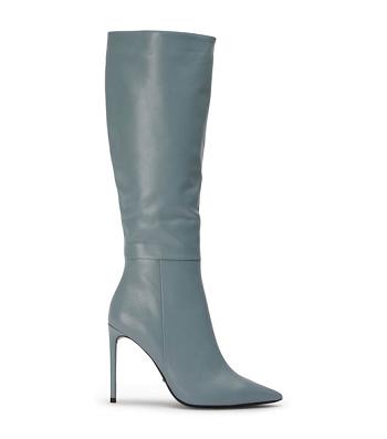 Grey Tony Bianco Apollo Steel Nappa 10.5cm Heeled Boots | YZAVQ35088