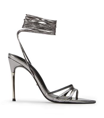 Grey Tony Bianco Mavis Gunmetal Glimmer 10.5cm Stiletto Heels | UZAND50468