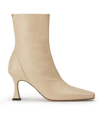 Light Yellow Tony Bianco Fomo Vanilla Nappa 8cm Ankle Boots | LZASX43273