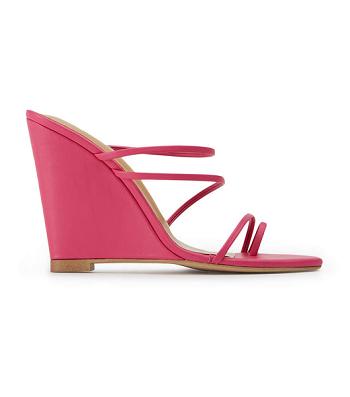 Pink Tony Bianco Gaia Acid Pink 11cm Wedges | ZAICD94080