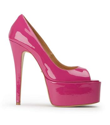 Pink Tony Bianco Jolee Berry Patent 15cm Platform Shoes | ZAJZR23386