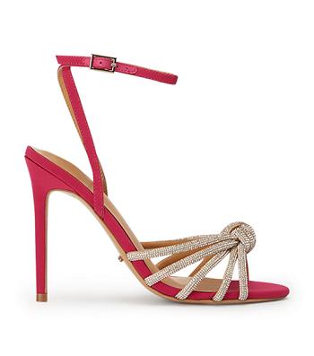 Pink Tony Bianco Kyla Persian Crepe 11cm Stiletto Heels | FZAUI45100