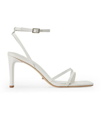 White Tony Bianco Corso Milk Capretto 8.5cm Strappy Heels | AZADF47835