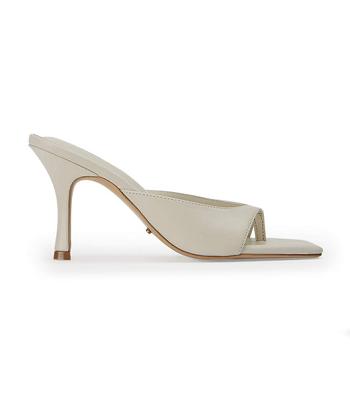 White Tony Bianco Crystle Dove Nappa 8.5cm Stiletto Heels | EZAVG46811