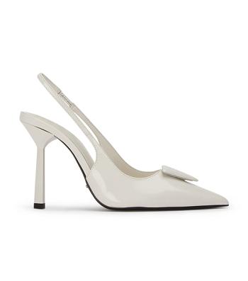 White Tony Bianco Ginger White Hi Shine 10cm Court Shoes | ZAEGJ87151