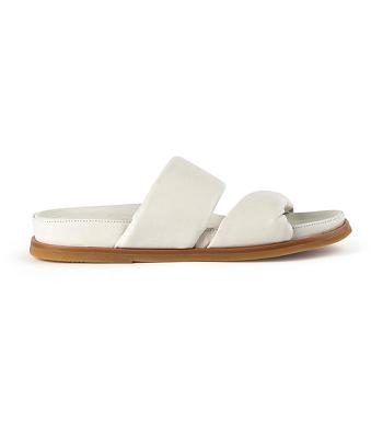 White Tony Bianco Henry Dove Nappa 3.5cm Slides | ZZANQ29570